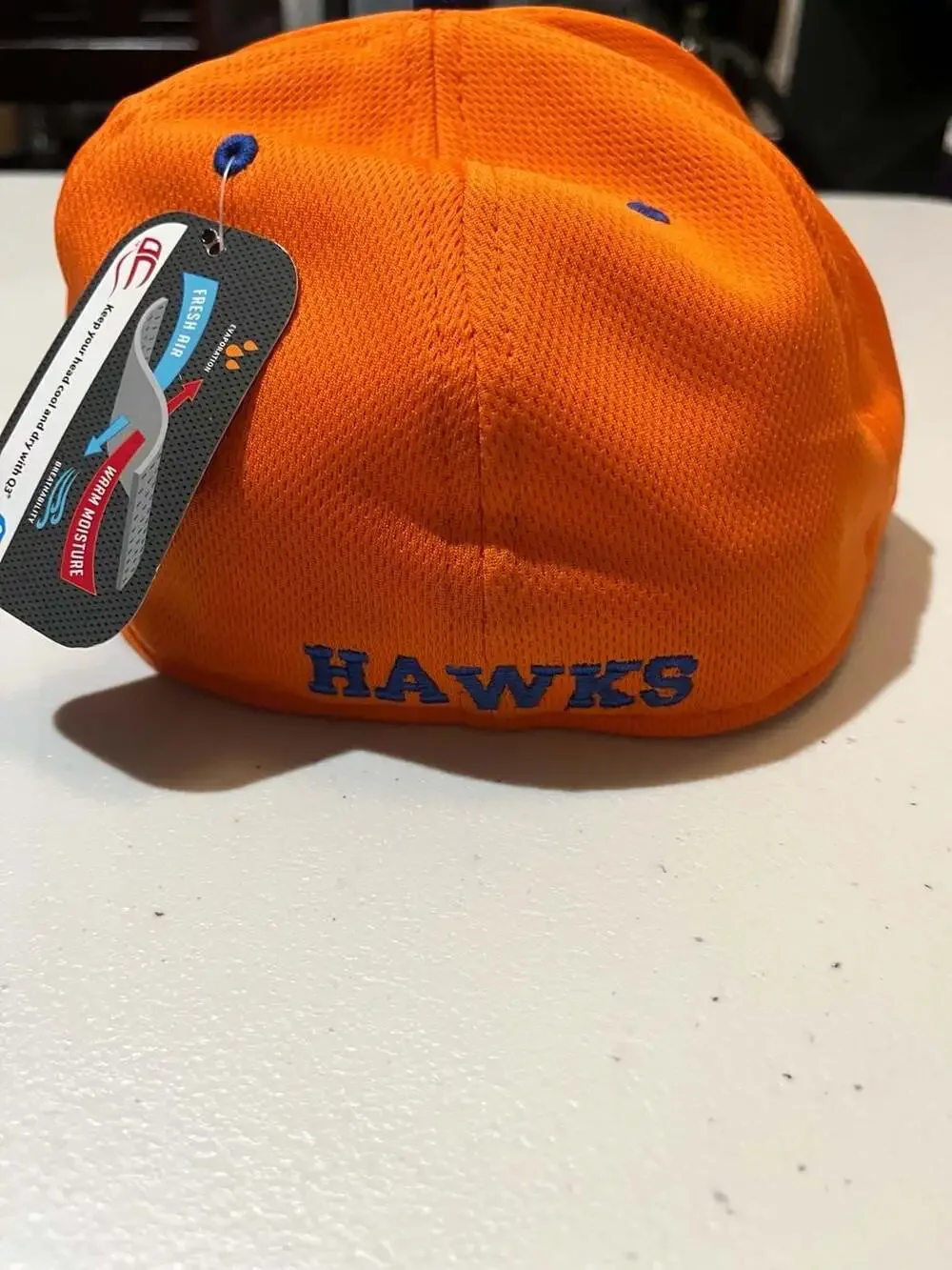 003-0054 OC Sports MWS Series NP Hawks Orange and Royal Blue Baseball Cap Size 7